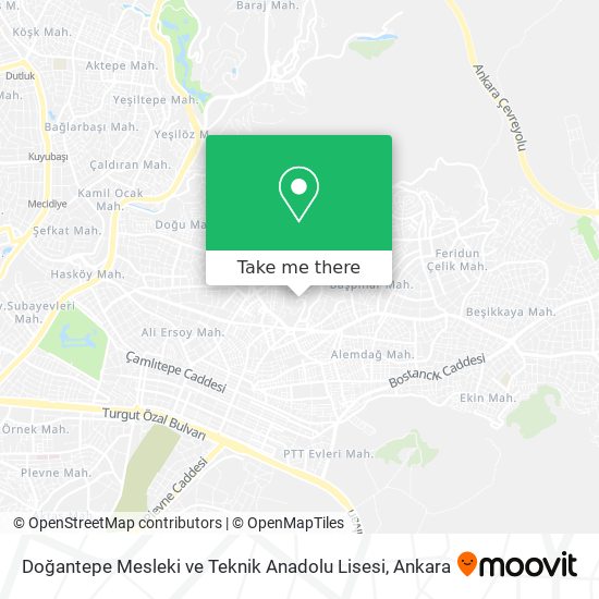 Doğantepe Mesleki ve Teknik Anadolu Lisesi map