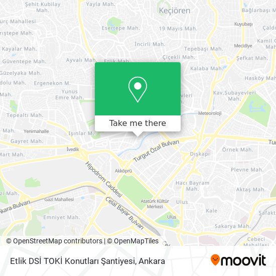 Etlik DSİ TOKİ Konutları Şantiyesi map