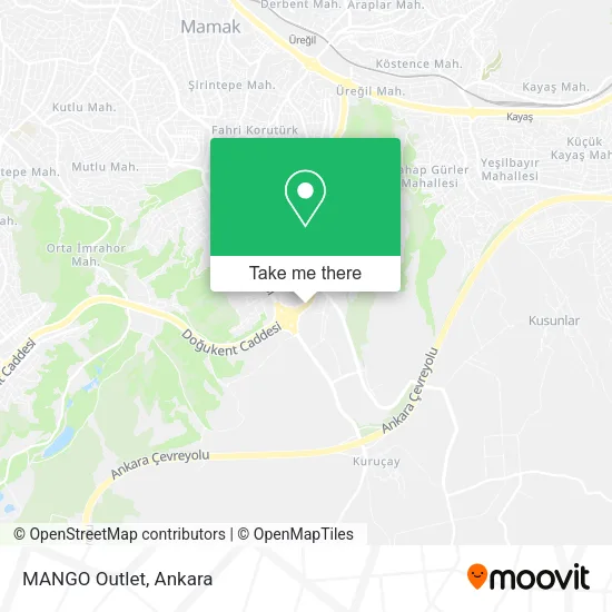 MANGO Outlet map