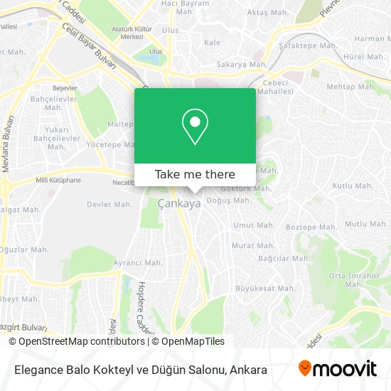Elegance Balo Kokteyl ve Düğün Salonu map