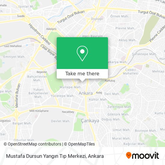 Mustafa Dursun Yangın Tıp Merkezi map