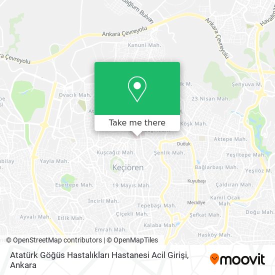 Atatürk Göğüs Hastalıkları Hastanesi Acil Girişi map