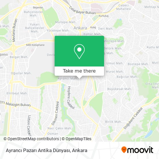 Ayrancı Pazarı Antika Dünyası map