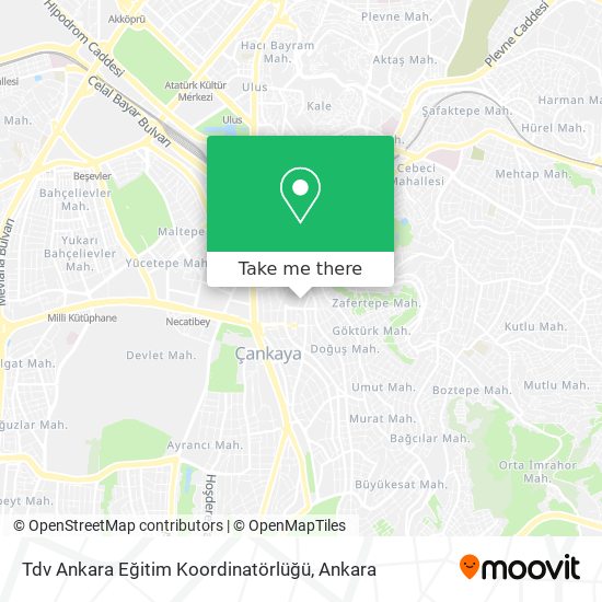 Tdv Ankara Eğitim Koordinatörlüğü map