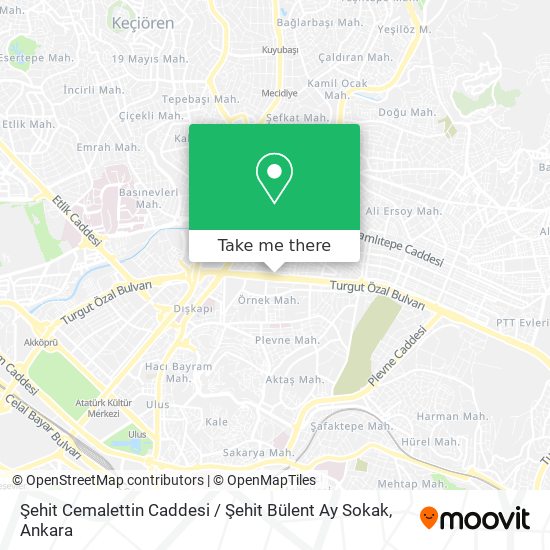 Şehit Cemalettin Caddesi / Şehit Bülent Ay Sokak map