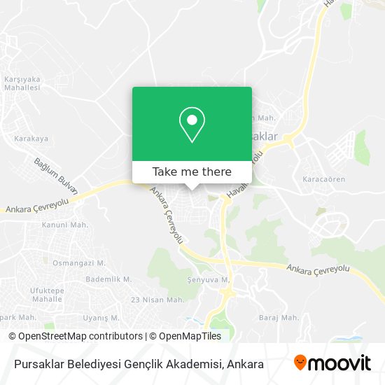 Pursaklar Belediyesi Gençlik Akademisi map