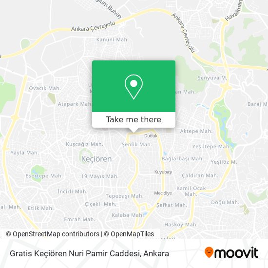 Gratis Keçiören Nuri Pamir Caddesi map