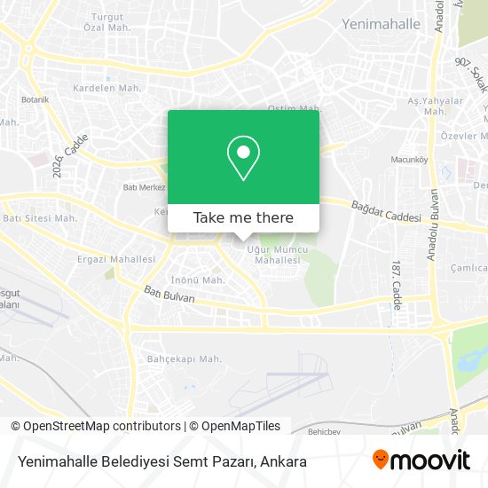Yenimahalle Belediyesi Semt Pazarı map