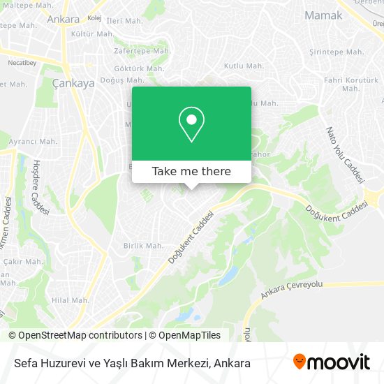 Sefa Huzurevi ve Yaşlı Bakım Merkezi map