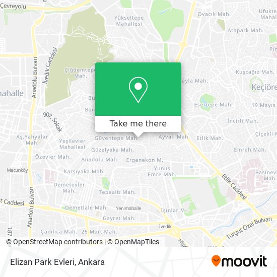 Elizan Park Evleri map