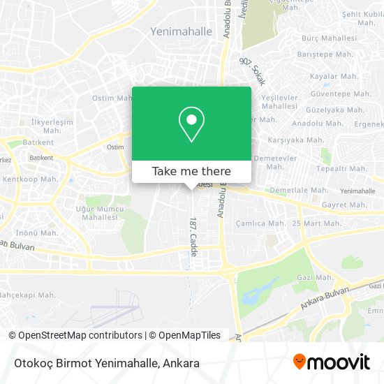 Otokoç Birmot Yenimahalle map