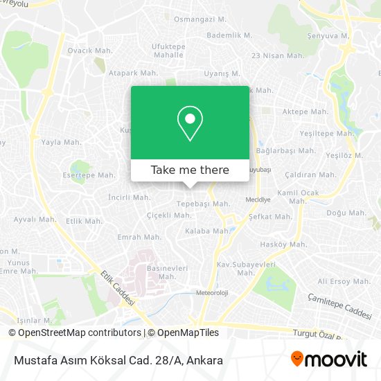 Mustafa Asım Köksal Cad. 28/A map