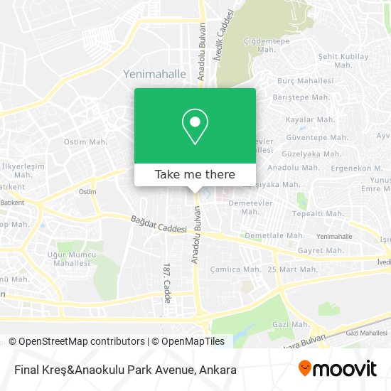 Final Kreş&Anaokulu Park Avenue map