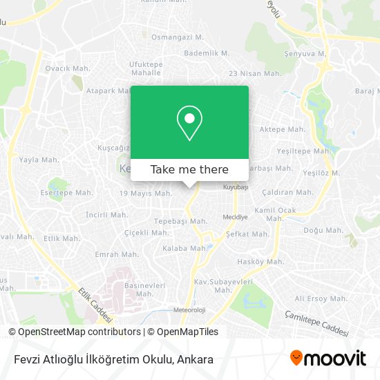 Fevzi Atlıoğlu İlköğretim Okulu map