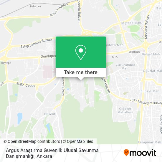 Argus Araştırma Güvenlik Ulusal Savunma Danışmanlığı map