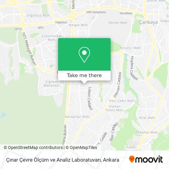 Çınar Çevre Ölçüm ve Analiz Laboratuvarı map