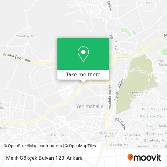 Melih Gökçek Bulvarı 123 map