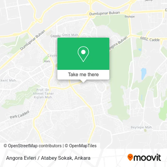 Angora Evleri / Atabey Sokak map