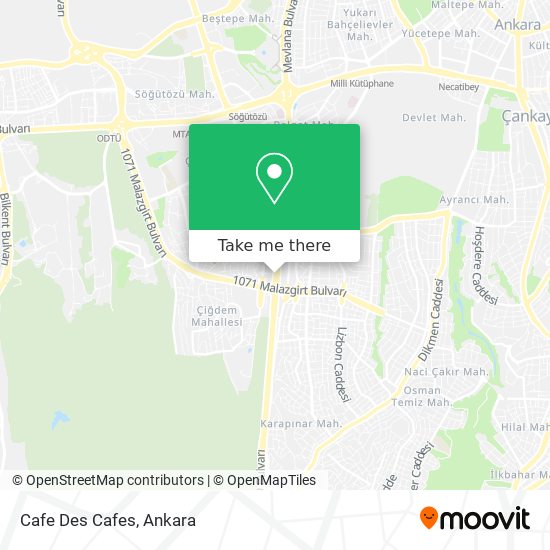 Cafe Des Cafes map