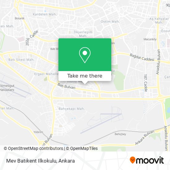 Mev Batıkent Ilkokulu map