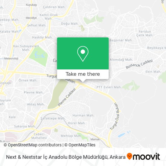Next & Nextstar İç Anadolu Bölge Müdürlüğü map