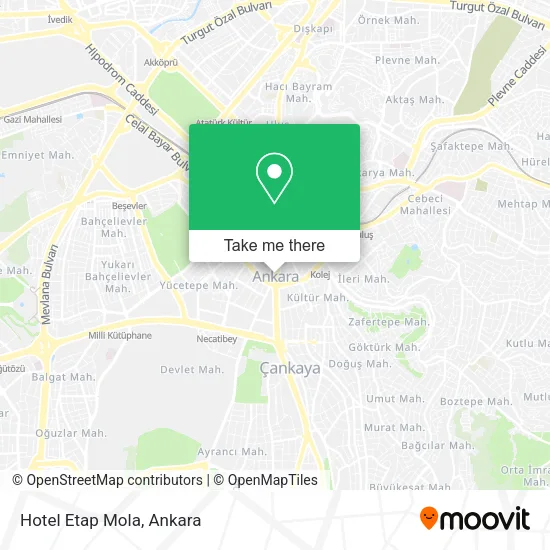 Hotel Etap Mola map