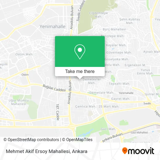 Mehmet Akif Ersoy Mahallesi map