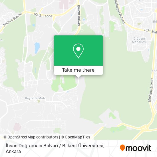 İhsan Doğramacı Bulvarı / Bilkent Üniversitesi map