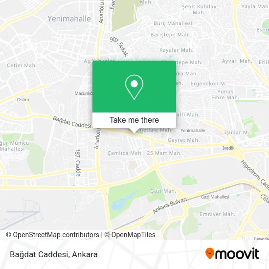Bağdat Caddesi map
