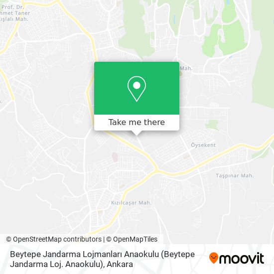 Beytepe Jandarma Lojmanları Anaokulu map