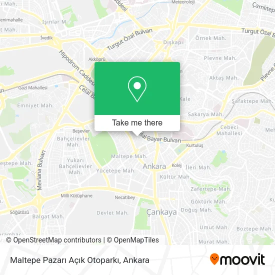 Maltepe Pazarı Açık Otoparkı map