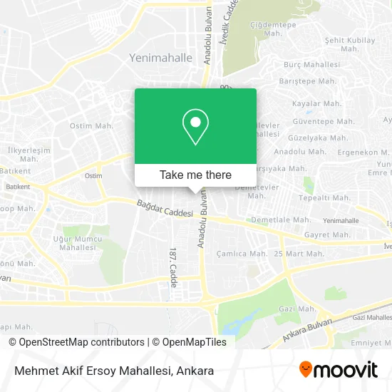 Mehmet Akif Ersoy Mahallesi map