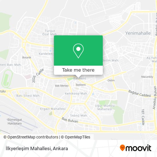 İlkyerleşim Mahallesi map