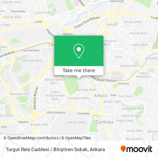 Turgut Reis Caddesi / Bitiştiren Sokak map