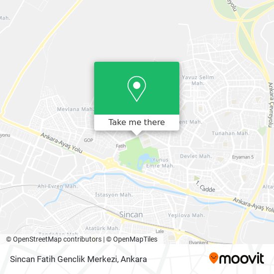 Sincan Fatih Genclik Merkezi map