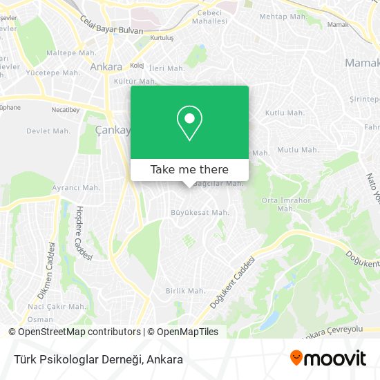 Türk Psikologlar Derneği map