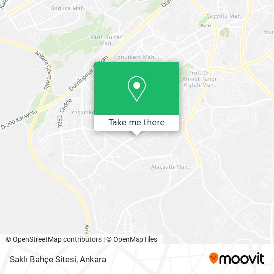 Saklı Bahçe Sitesi map