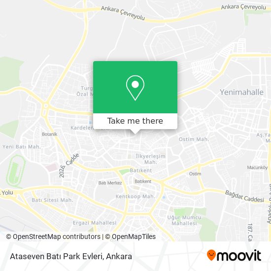 Ataseven Batı Park Evleri map