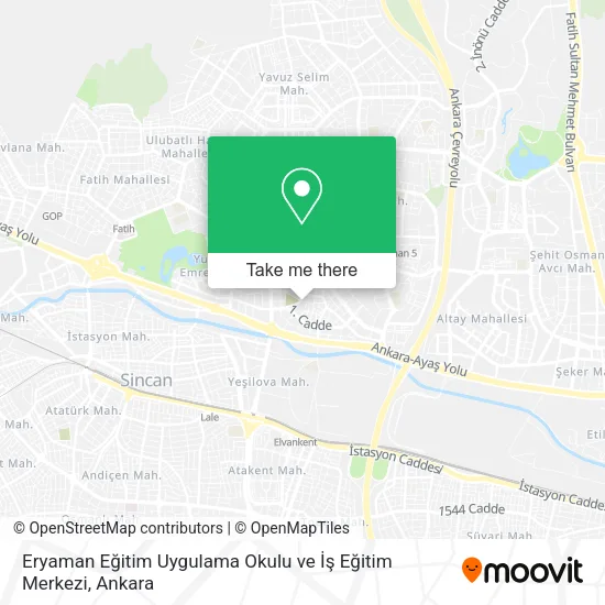 Eryaman Eğitim Uygulama Okulu ve İş Eğitim Merkezi map