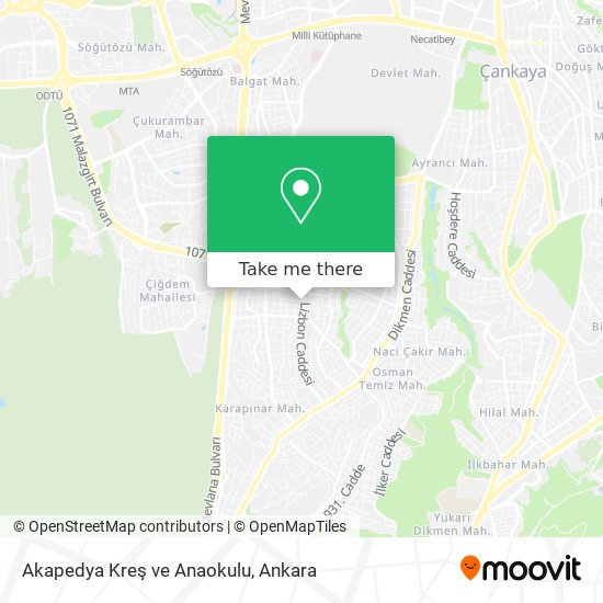 Akapedya Kreş ve Anaokulu map