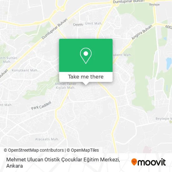 Mehmet Ulucan Otistik Çocuklar Eğitim Merkezi map
