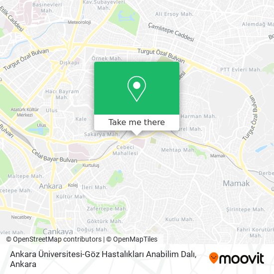 Ankara Üniversitesi-Göz Hastalıkları Anabilim Dalı map