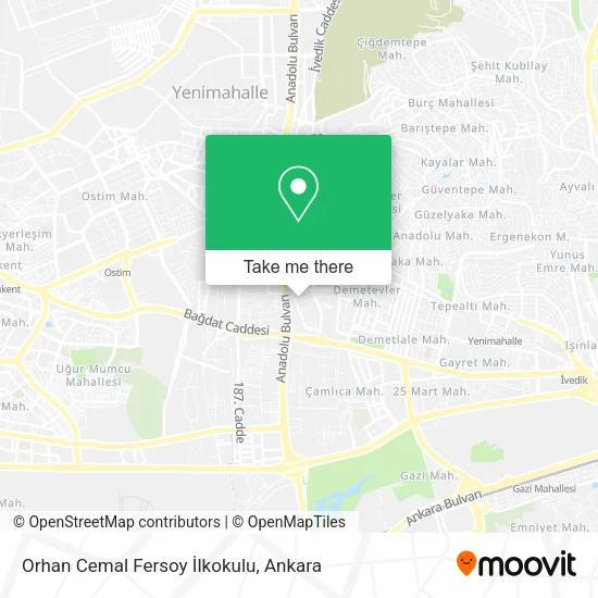 Orhan Cemal Fersoy İlkokulu map