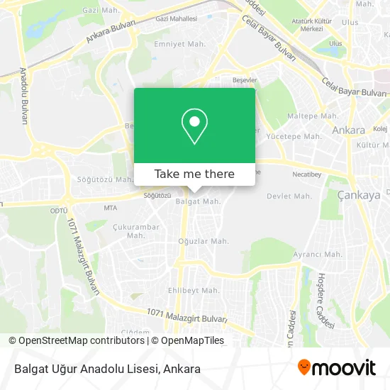 Balgat Uğur Anadolu Lisesi map