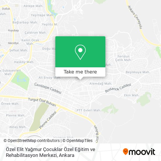 Özel Elit Yağmur Çocuklar Özel Eğitim ve Rehabilitasyon Merkezi map