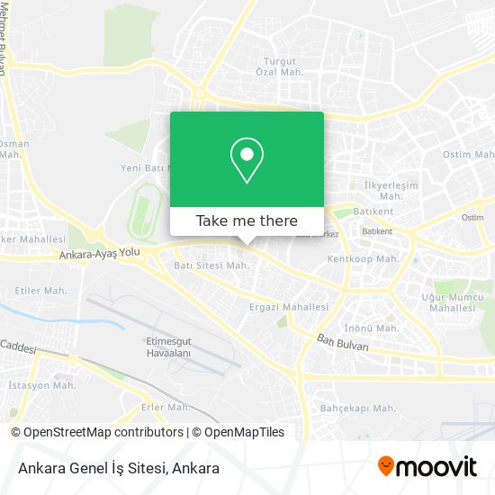 Ankara Genel İş Sitesi map