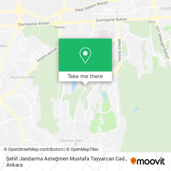 Şehit Jandarma Asteğmen Mustafa Tayyarcan Cad. map