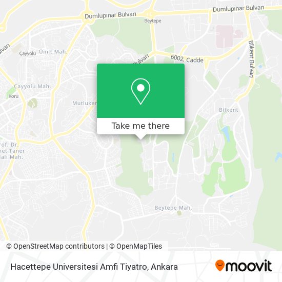 Hacettepe Universitesi Amfi Tiyatro map