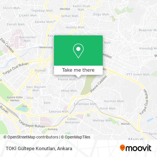 TOKİ Gültepe Konutları map
