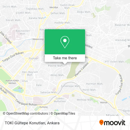 TOKİ Gültepe Konutları map